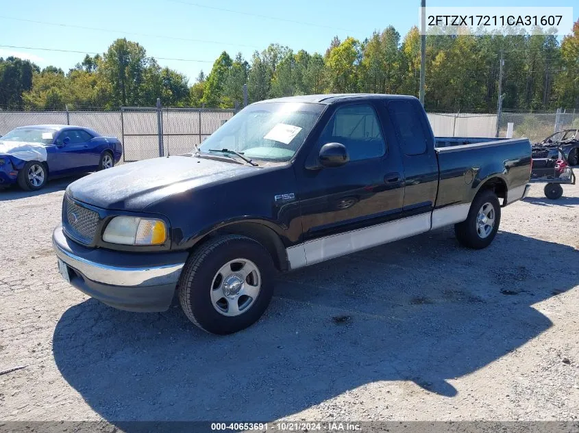 2001 Ford F-150 Xl/Xlt VIN: 2FTZX17211CA31607 Lot: 40653691