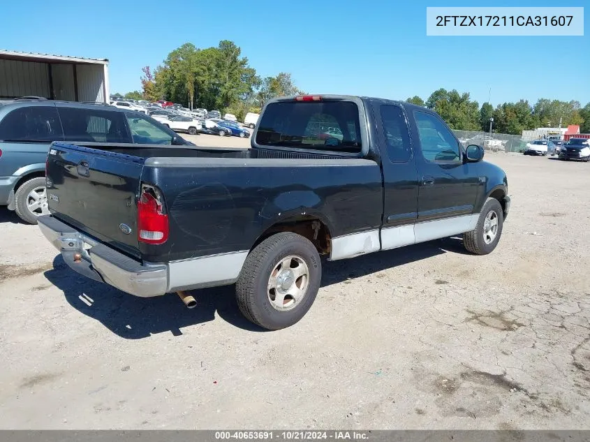 2001 Ford F-150 Xl/Xlt VIN: 2FTZX17211CA31607 Lot: 40653691