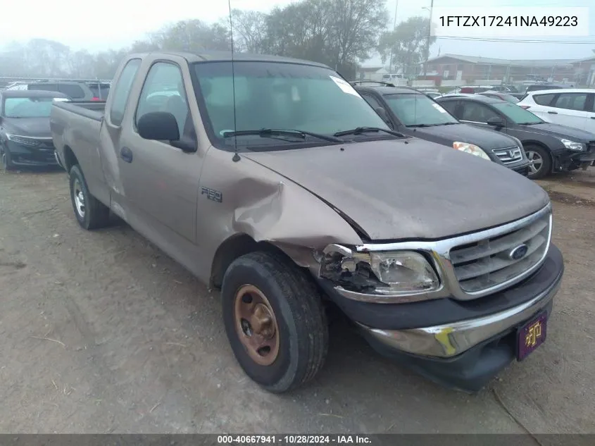 2001 Ford F-150 Xl/Xlt VIN: 1FTZX17241NA49223 Lot: 40667941