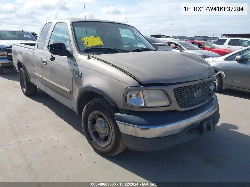 2001 Ford F-150 Lariat/Xl/Xlt VIN: 1FTRX17W41KF37284 Lot: 40669533