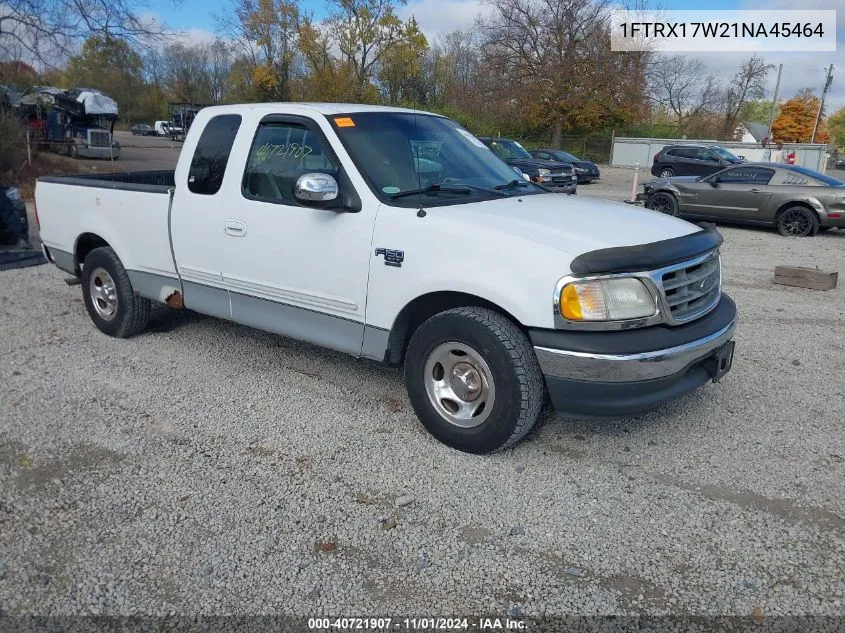 2001 Ford F-150 Lariat/Xl/Xlt VIN: 1FTRX17W21NA45464 Lot: 40721907