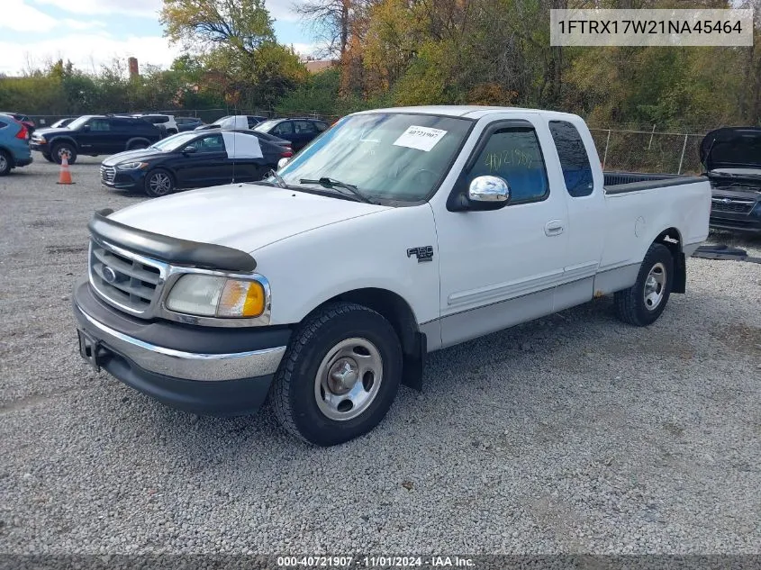 2001 Ford F-150 Lariat/Xl/Xlt VIN: 1FTRX17W21NA45464 Lot: 40721907