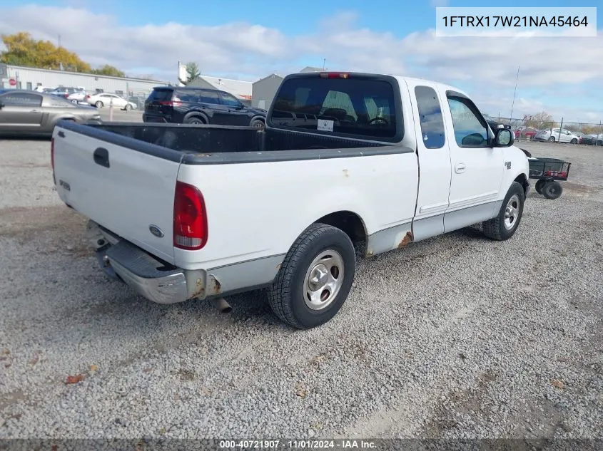 2001 Ford F-150 Lariat/Xl/Xlt VIN: 1FTRX17W21NA45464 Lot: 40721907