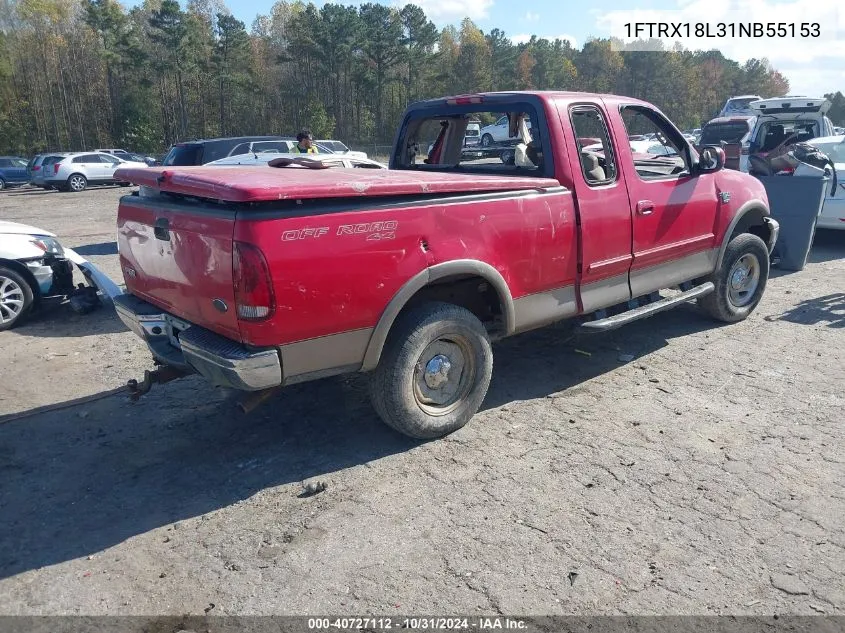 2001 Ford F-150 Lariat/Xl/Xlt VIN: 1FTRX18L31NB55153 Lot: 40727112