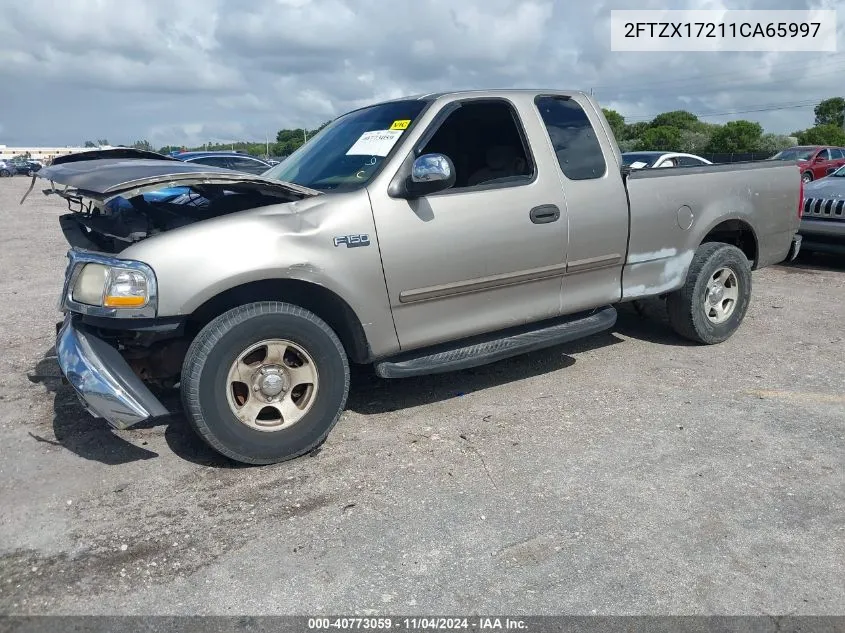 2001 Ford F-150 Xl/Xlt VIN: 2FTZX17211CA65997 Lot: 40773059