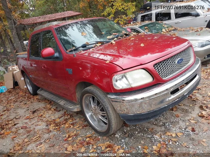 2001 Ford F-150 Supercrew Harley-Davidson/King Ranch/Lariat/Xlt VIN: 1FTRW07691KC06276 Lot: 40792518