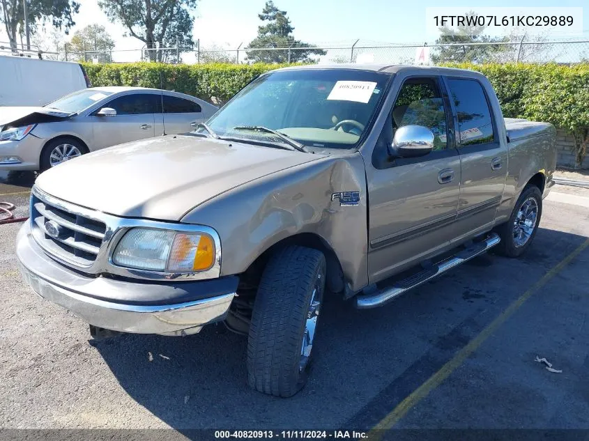 2001 Ford F-150 Harley-Davidson Edition/King Ranch Edition/Lariat/Xlt VIN: 1FTRW07L61KC29889 Lot: 40820913