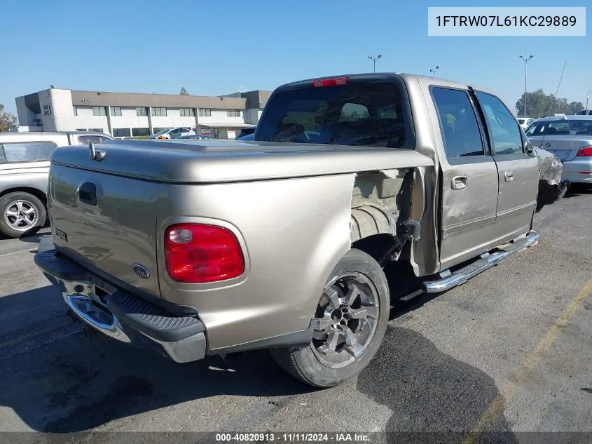 2001 Ford F-150 Harley-Davidson Edition/King Ranch Edition/Lariat/Xlt VIN: 1FTRW07L61KC29889 Lot: 40820913