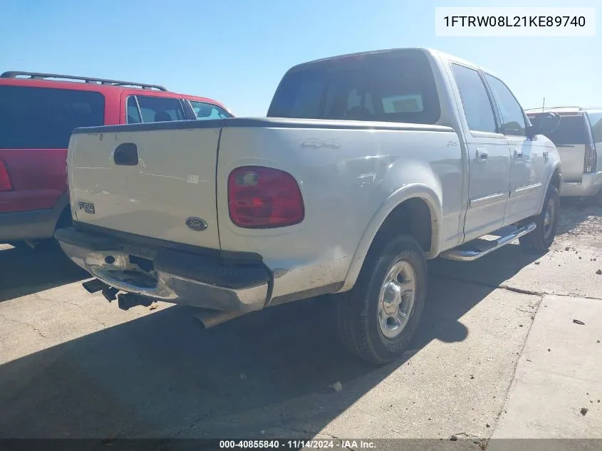 1FTRW08L21KE89740 2001 Ford F-150 King Ranch Edition/Lariat/Xlt