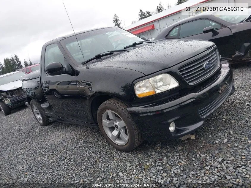 2001 Ford F-150 Svt Lightning VIN: 2FTZF07301CA59310 Lot: 40870153