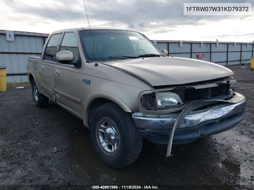 2001 Ford F-150 Harley-Davidson Edition/King Ranch Edition/Lariat/Xlt VIN: 1FTRW07W31KD79372 Lot: 40901966