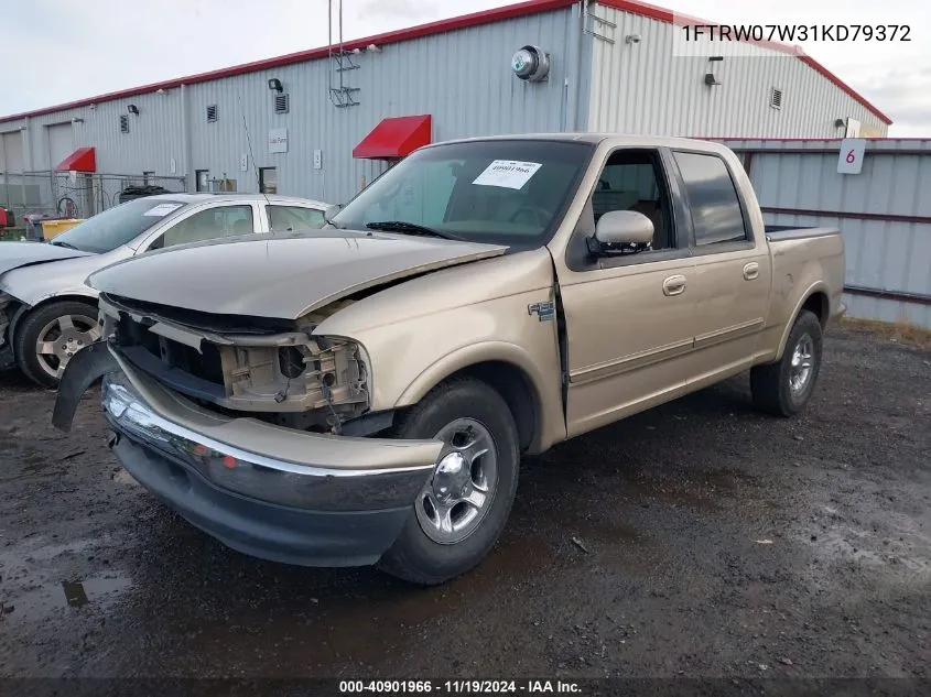 2001 Ford F-150 Harley-Davidson Edition/King Ranch Edition/Lariat/Xlt VIN: 1FTRW07W31KD79372 Lot: 40901966