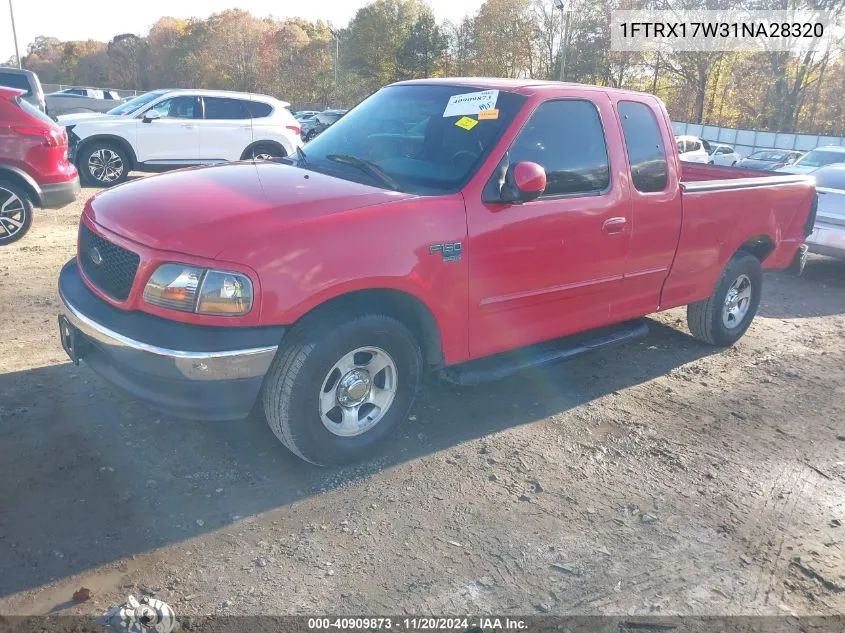 2001 Ford F-150 Lariat/Xl/Xlt VIN: 1FTRX17W31NA28320 Lot: 40909873