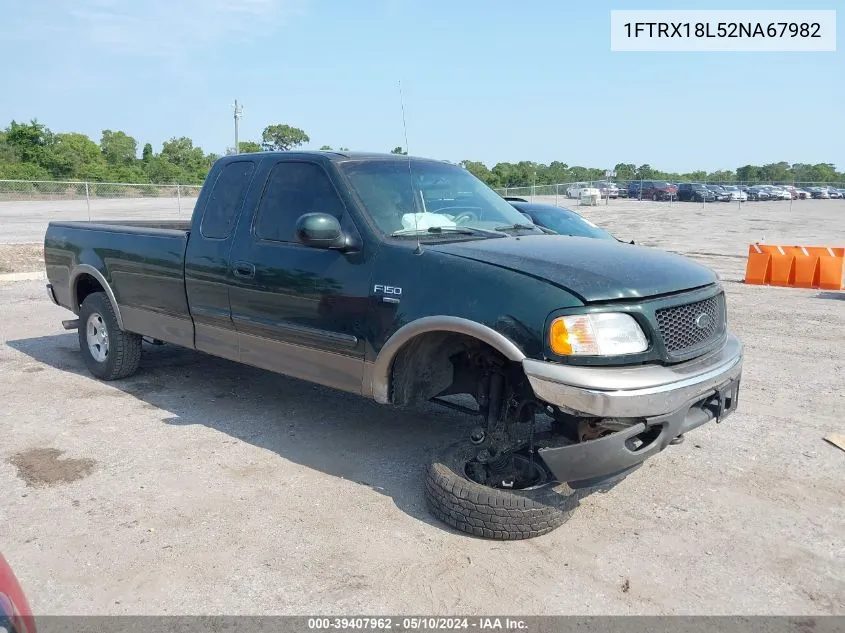 2002 Ford F-150 Lariat/Xl/Xlt VIN: 1FTRX18L52NA67982 Lot: 39407962