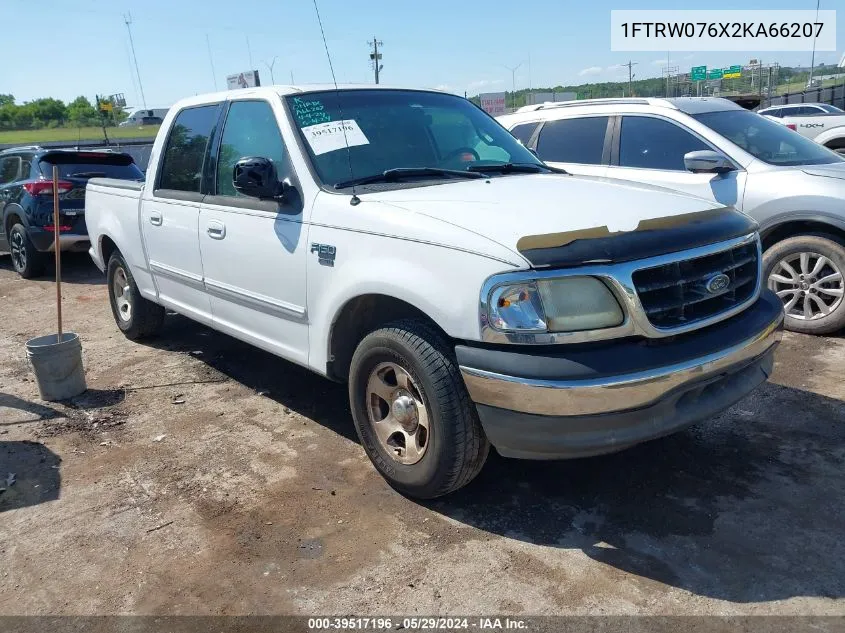 2002 Ford F-150 Lariat/Xlt VIN: 1FTRW076X2KA66207 Lot: 39517196