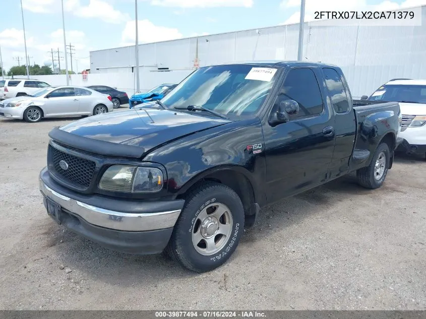 2002 Ford F-150 Lariat/Xl/Xlt VIN: 2FTRX07LX2CA71379 Lot: 39877494