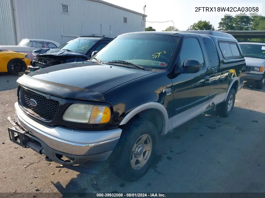 2002 Ford F-150 Lariat/Xl/Xlt VIN: 2FTRX18W42CA03058 Lot: 39932008