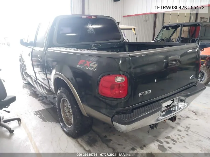 1FTRW08L42KC66472 2002 Ford F-150 King Ranch/Lariat/Xlt