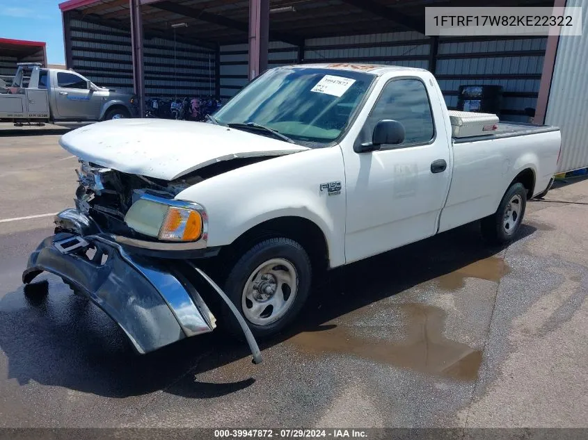 2002 Ford F-150 Xl/Xlt VIN: 1FTRF17W82KE22322 Lot: 39947872