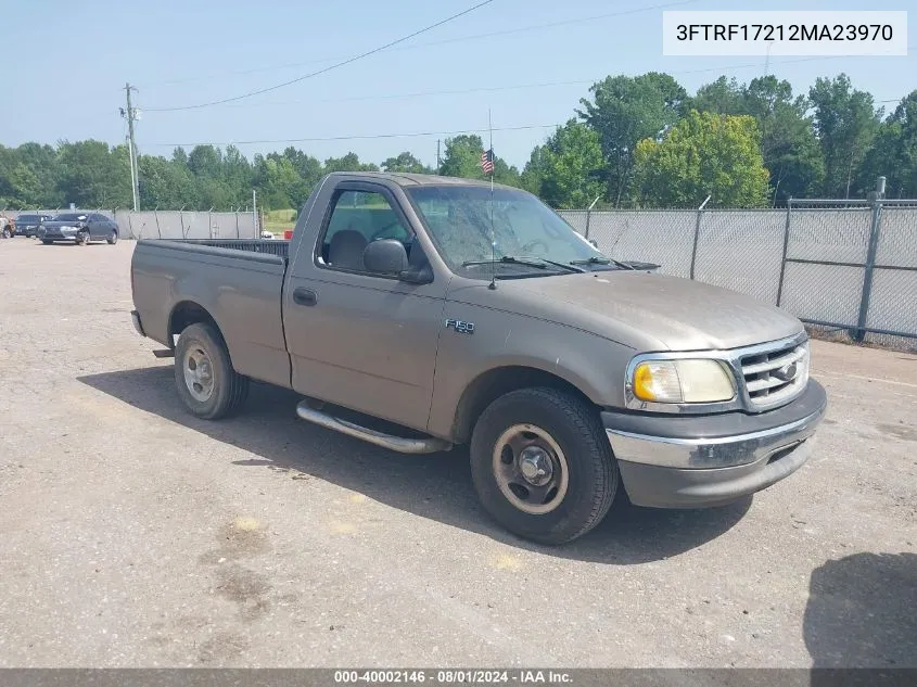 2002 Ford F-150 Xl/Xlt VIN: 3FTRF17212MA23970 Lot: 40002146