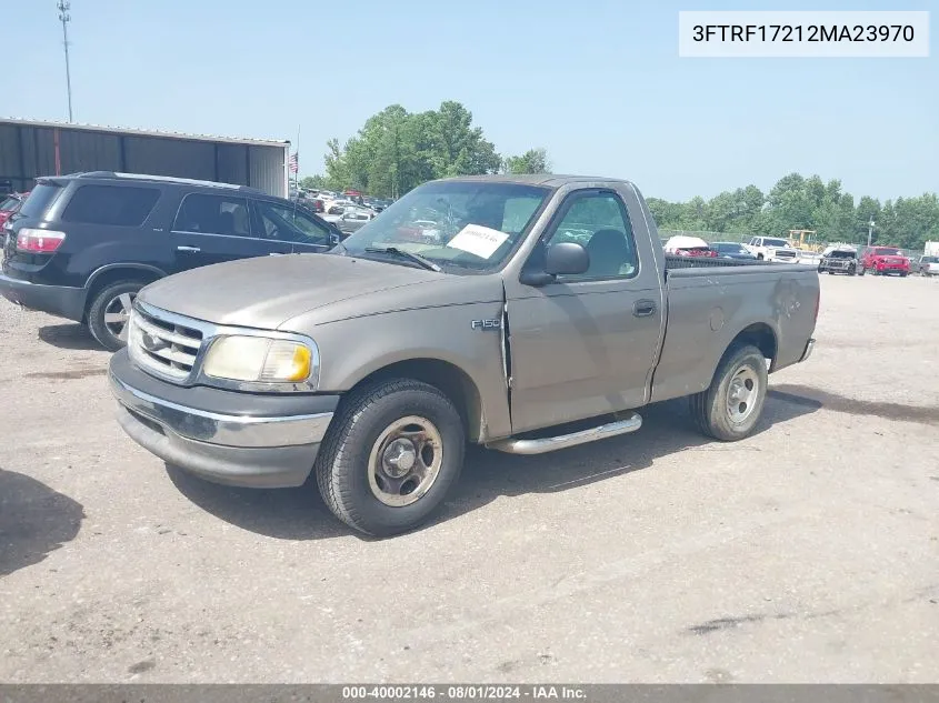 2002 Ford F-150 Xl/Xlt VIN: 3FTRF17212MA23970 Lot: 40002146