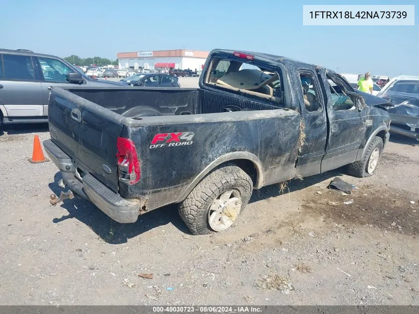 2002 Ford F-150 Lariat/Xl/Xlt VIN: 1FTRX18L42NA73739 Lot: 40030723