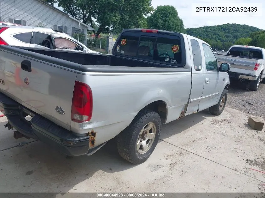 2FTRX17212CA92439 2002 Ford F-150 Xl/Xlt