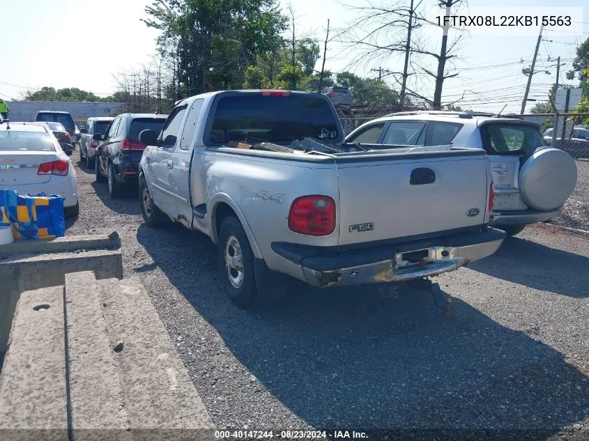 2002 Ford F-150 Lariat/Xl/Xlt VIN: 1FTRX08L22KB15563 Lot: 40147244