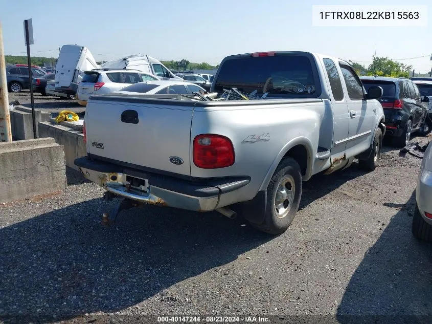 2002 Ford F-150 Lariat/Xl/Xlt VIN: 1FTRX08L22KB15563 Lot: 40147244