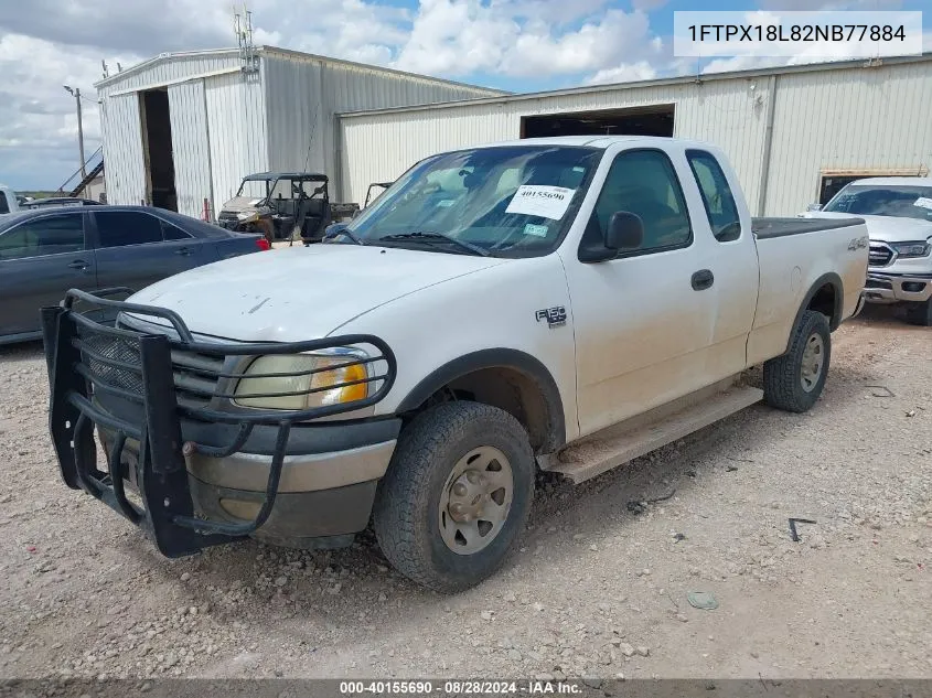 2002 Ford F-150 Lariat/Xl/Xlt VIN: 1FTPX18L82NB77884 Lot: 40155690