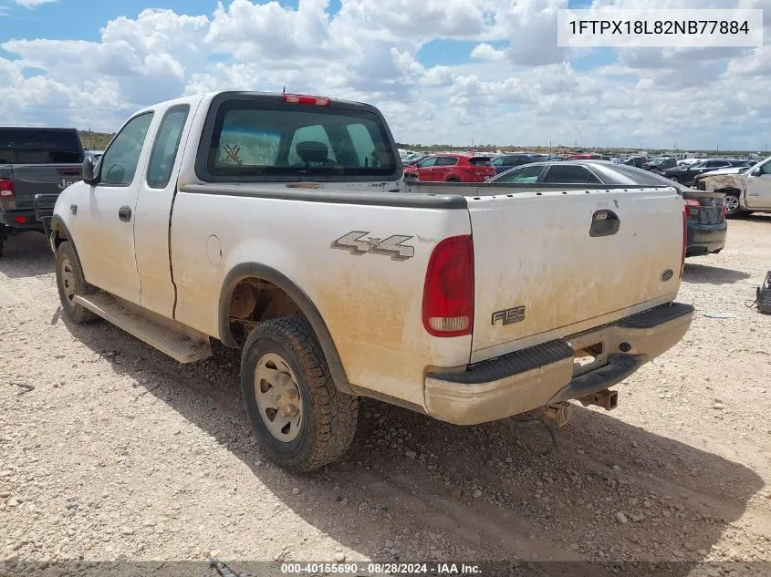 2002 Ford F-150 Lariat/Xl/Xlt VIN: 1FTPX18L82NB77884 Lot: 40155690