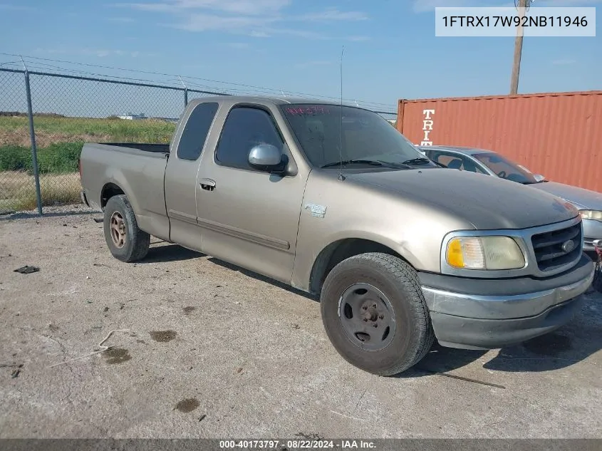 2002 Ford F-150 Lariat/Xl/Xlt VIN: 1FTRX17W92NB11946 Lot: 40173797