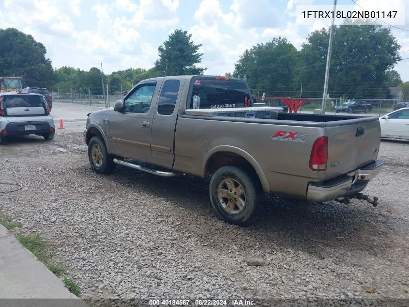 2002 Ford F-150 King Ranch/Lariat/Xl/Xlt VIN: 1FTRX18L02NB01147 Lot: 40184587