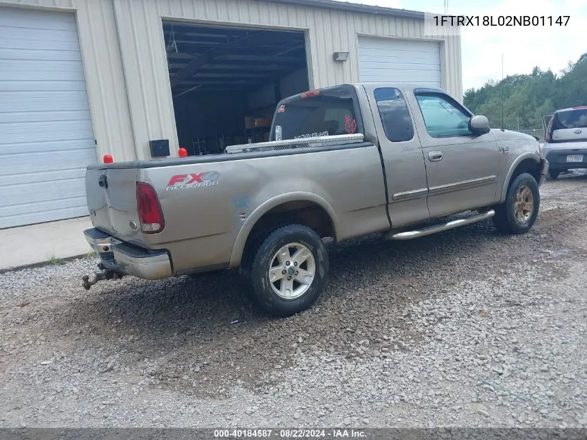 2002 Ford F-150 King Ranch/Lariat/Xl/Xlt VIN: 1FTRX18L02NB01147 Lot: 40184587