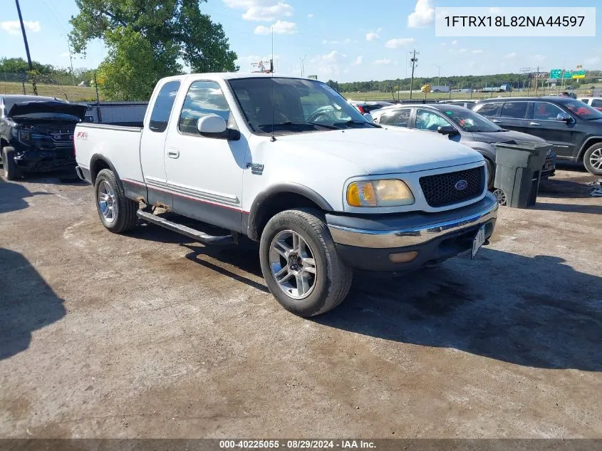 2002 Ford F-150 Lariat/Xl/Xlt VIN: 1FTRX18L82NA44597 Lot: 40225055