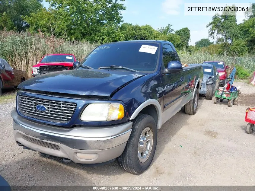 2002 Ford F-150 Xl/Xlt VIN: 2FTRF18W52CA38064 Lot: 40237638