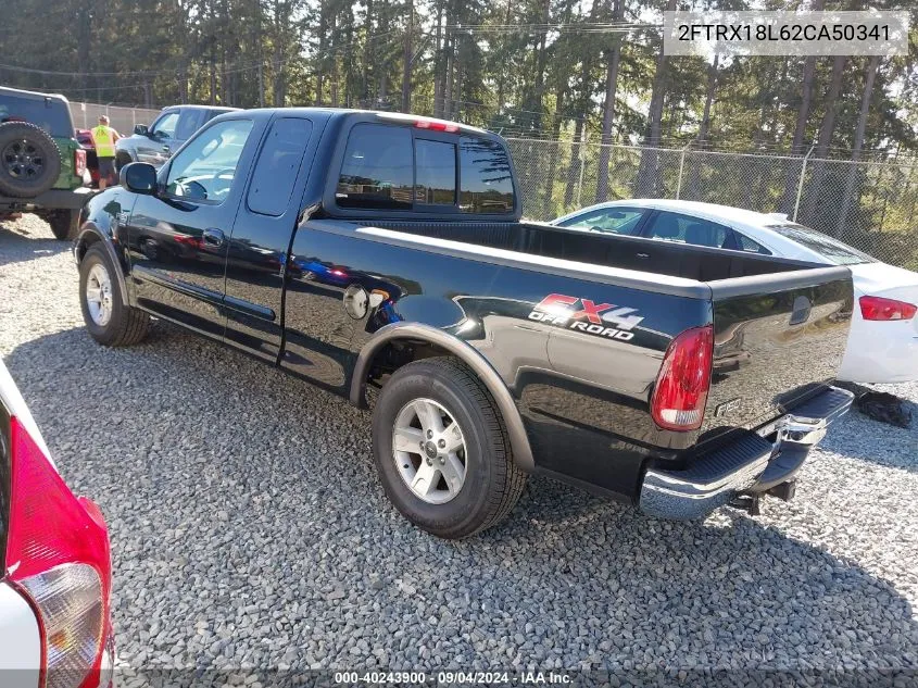 2002 Ford F150 VIN: 2FTRX18L62CA50341 Lot: 40243900