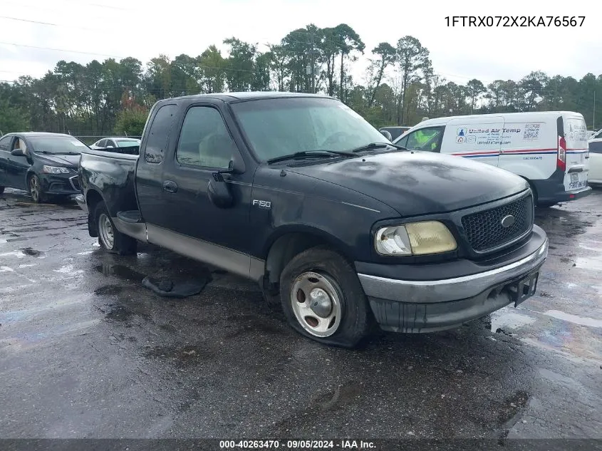 2002 Ford F-150 Xl/Xlt VIN: 1FTRX072X2KA76567 Lot: 40263470