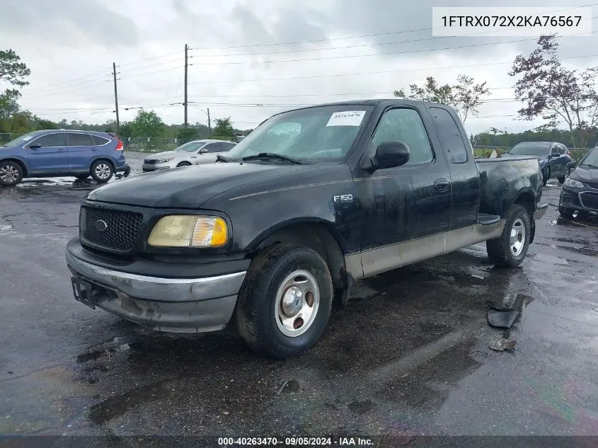 2002 Ford F-150 Xl/Xlt VIN: 1FTRX072X2KA76567 Lot: 40263470