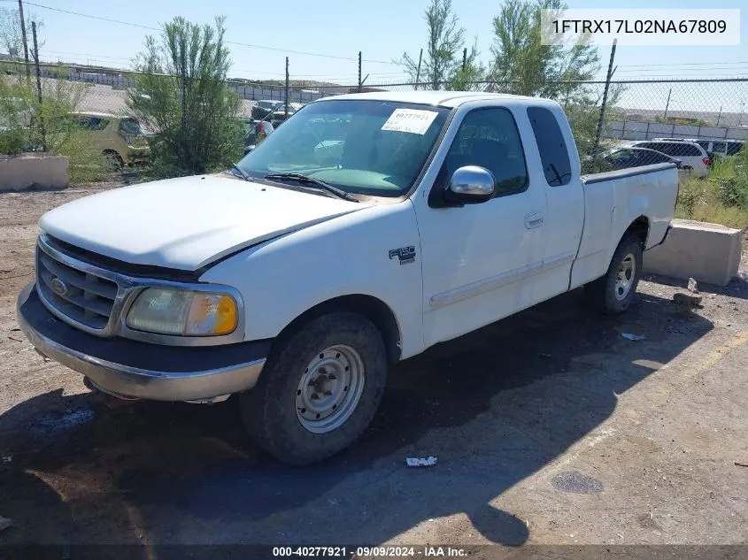 2002 Ford F-150 Lariat/Xl/Xlt VIN: 1FTRX17L02NA67809 Lot: 40277921