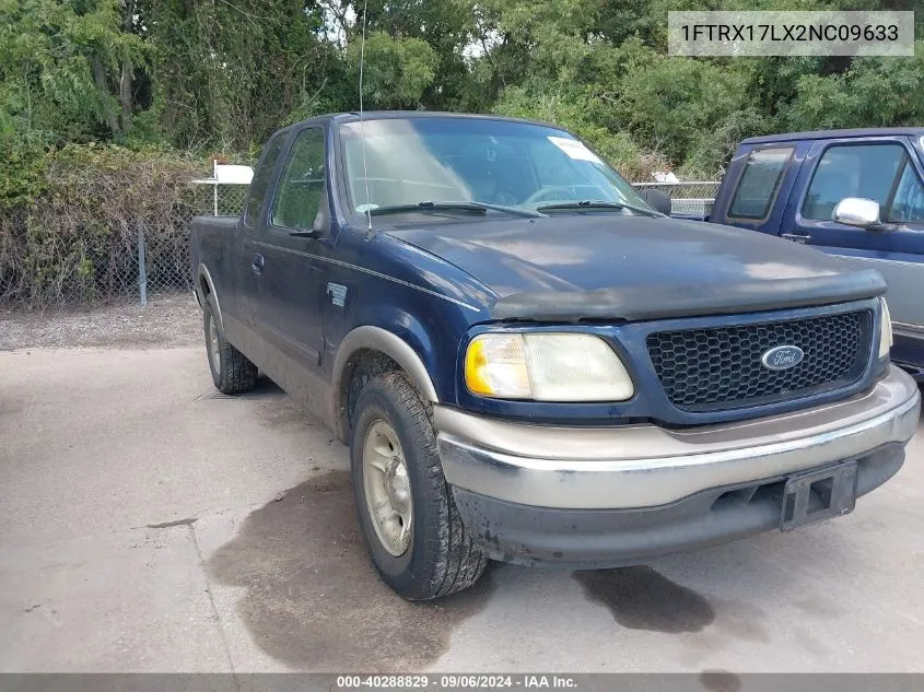 2002 Ford F-150 Lariat/Xl/Xlt VIN: 1FTRX17LX2NC09633 Lot: 40288829