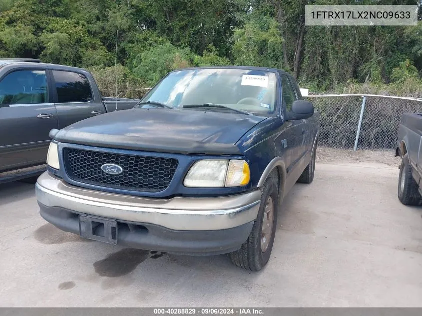 2002 Ford F-150 Lariat/Xl/Xlt VIN: 1FTRX17LX2NC09633 Lot: 40288829