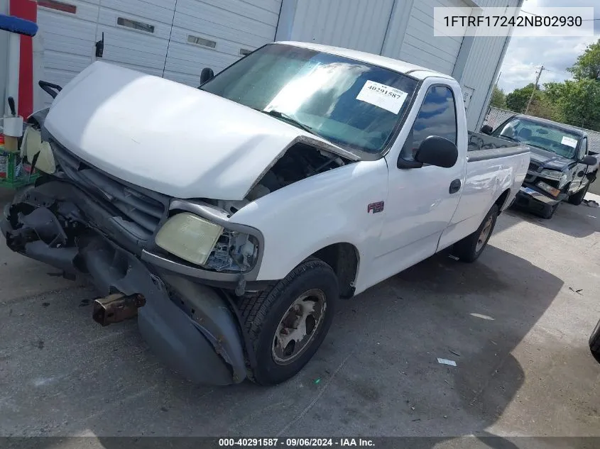 1FTRF17242NB02930 2002 Ford F-150 Xl/Xlt