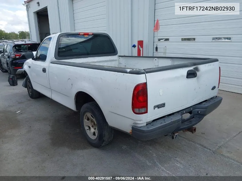 1FTRF17242NB02930 2002 Ford F-150 Xl/Xlt