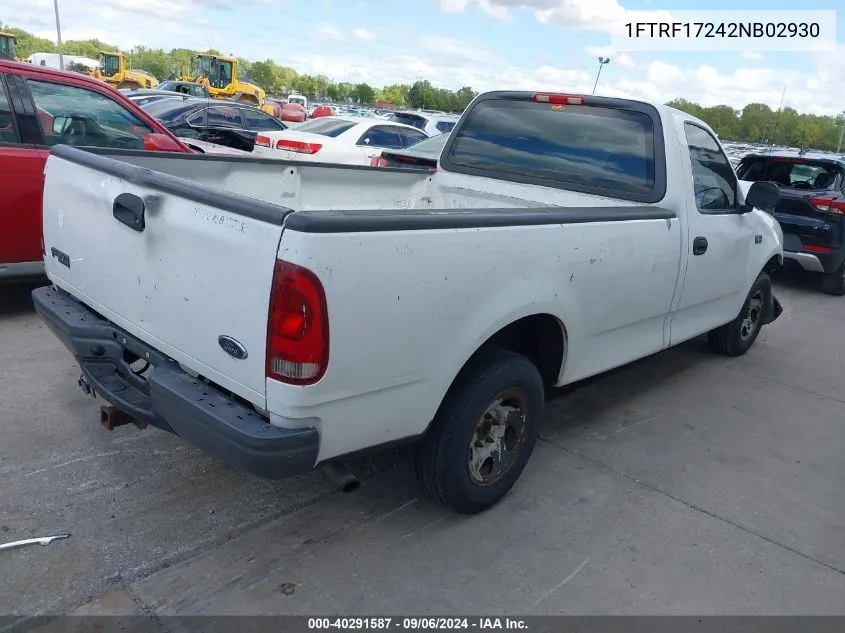 1FTRF17242NB02930 2002 Ford F-150 Xl/Xlt