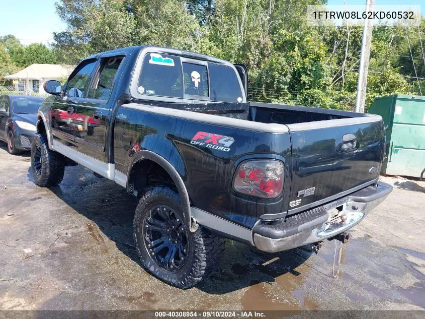 1FTRW08L62KD60532 2002 Ford F-150 Lariat/Xlt