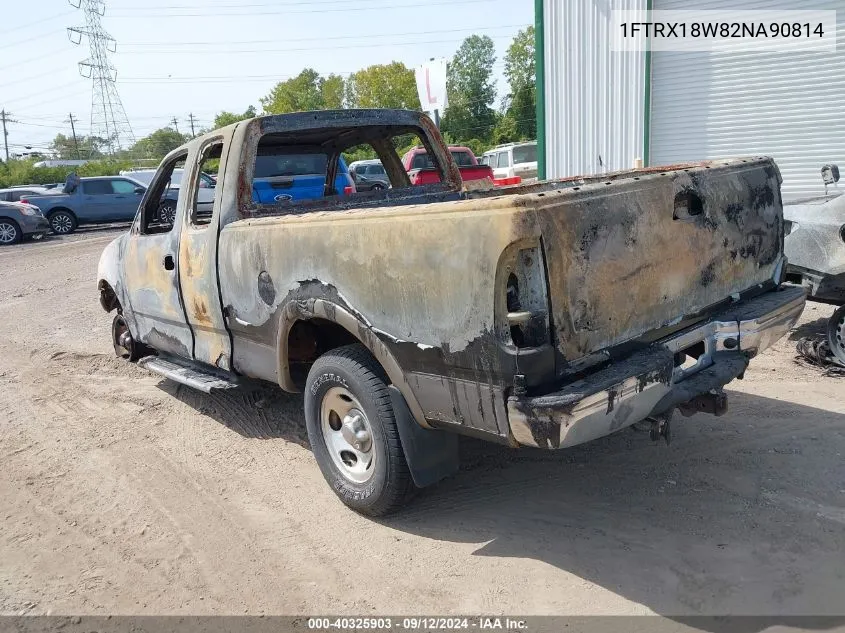 2002 Ford F150 VIN: 1FTRX18W82NA90814 Lot: 40325903