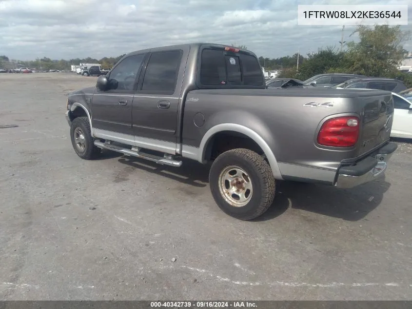 1FTRW08LX2KE36544 2002 Ford F150 Supercrew