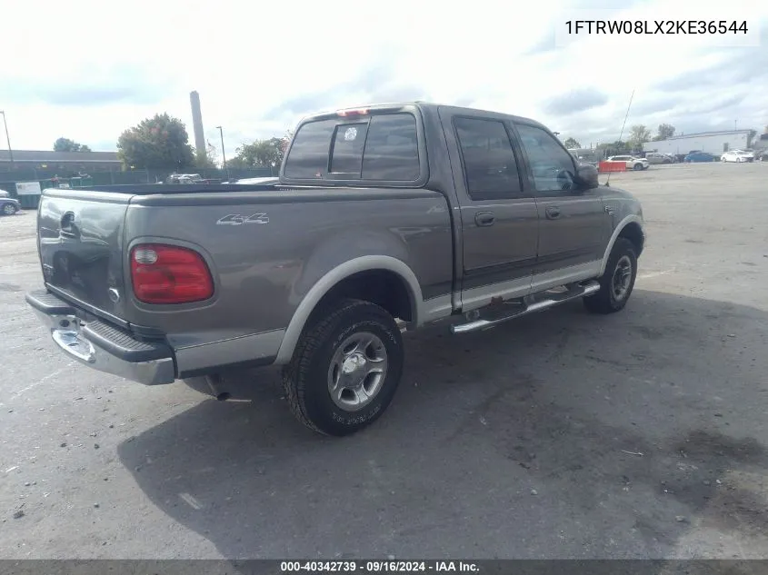 1FTRW08LX2KE36544 2002 Ford F150 Supercrew