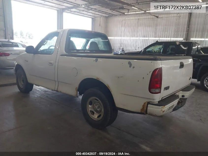 2002 Ford F-150 Xl/Xlt VIN: 1FTRF172X2KB07387 Lot: 40342837